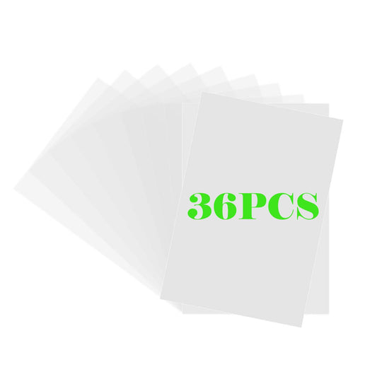 Xmfdty shrink plastic sheets 36-pack, ideal for DIY ornaments and crafts.