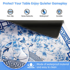  2mm high-density foam reduces impact noise for quieter tile shuffles.