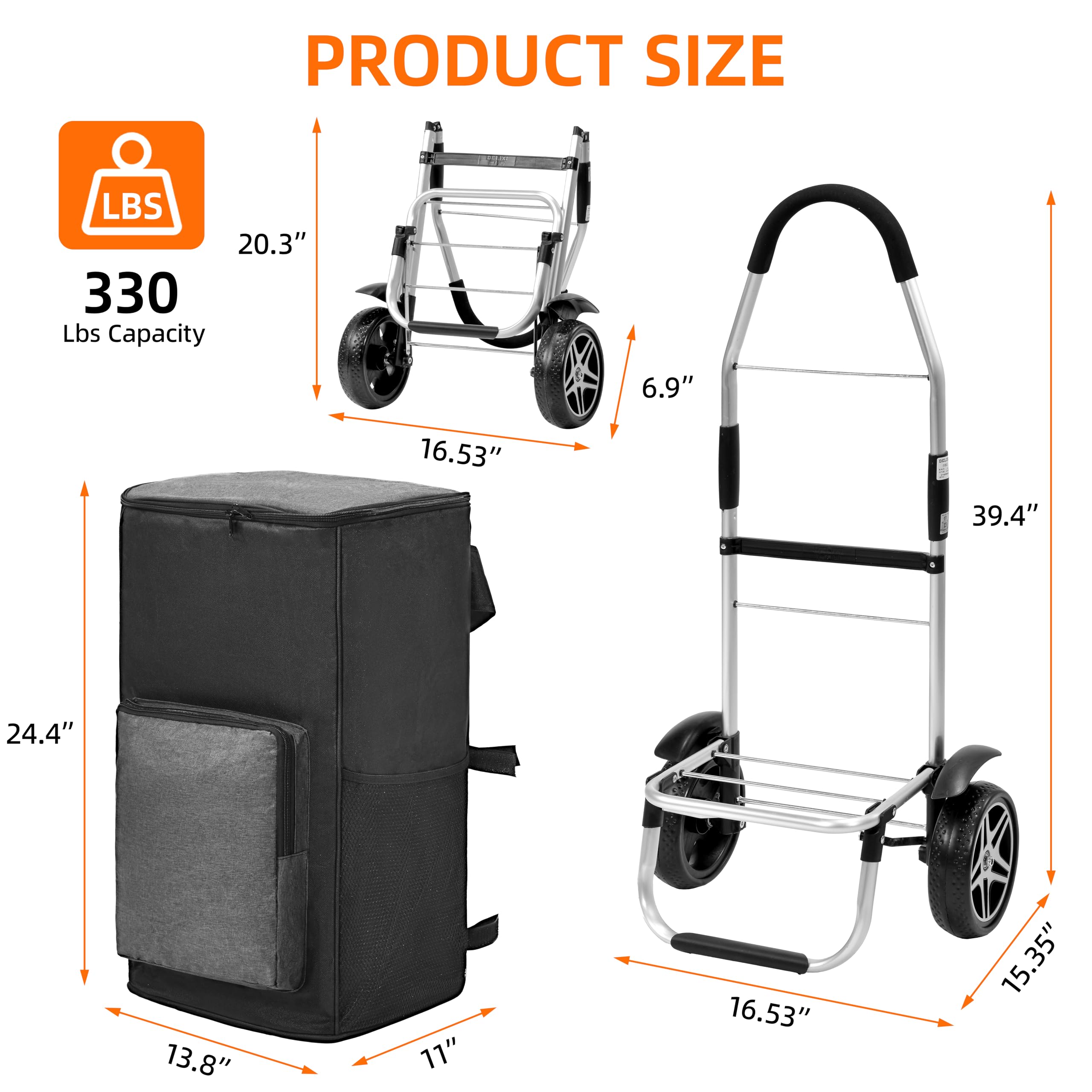 XMT folding design demonstrates compact storage in car trunk or closet.