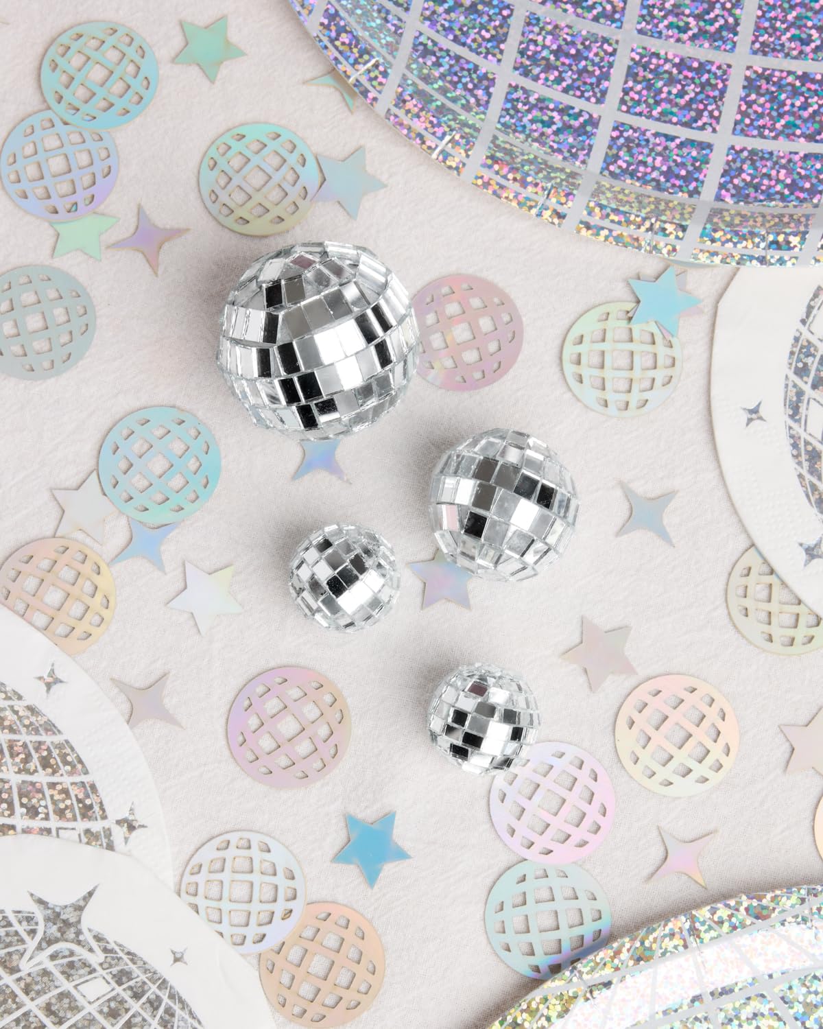 xo Fetti disco ball mini topper large ball brings dramatic shimmer to celebrations