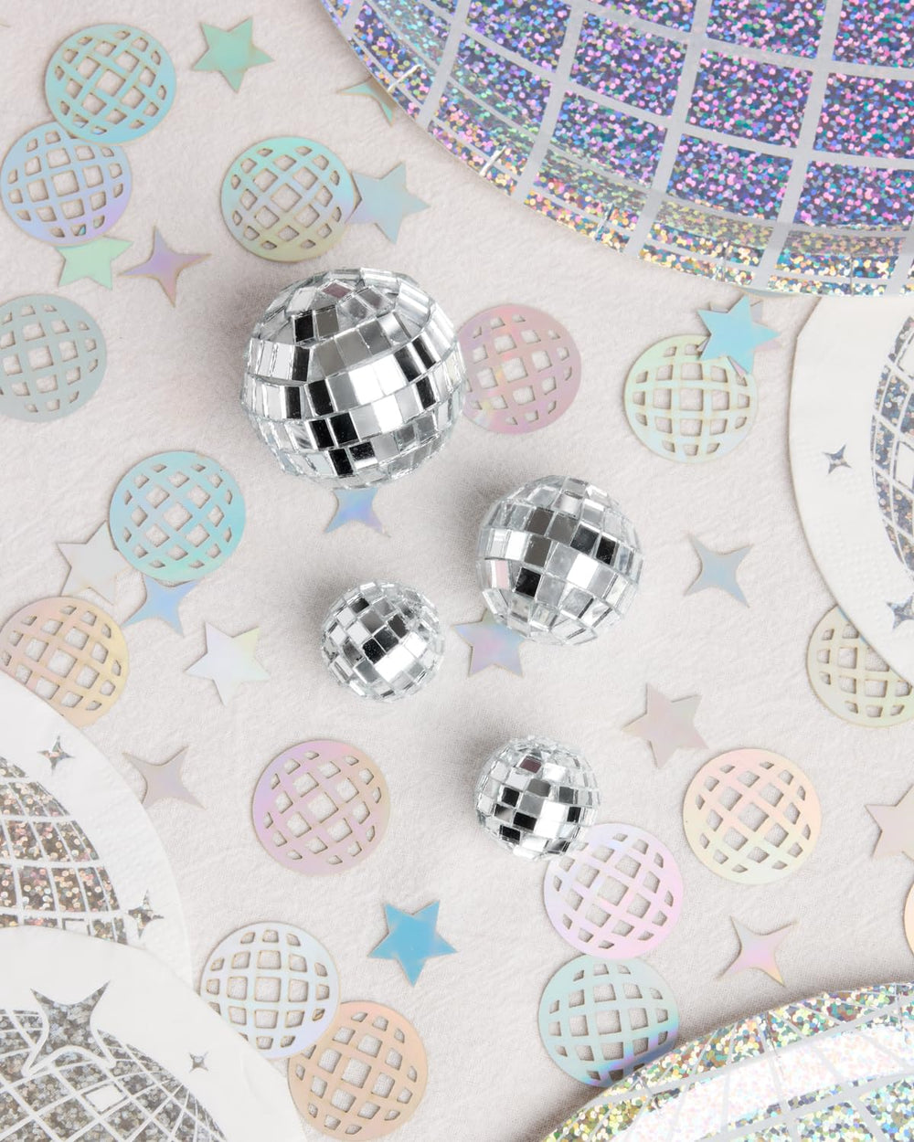 xo Fetti disco ball mini topper large ball brings dramatic shimmer to celebrations