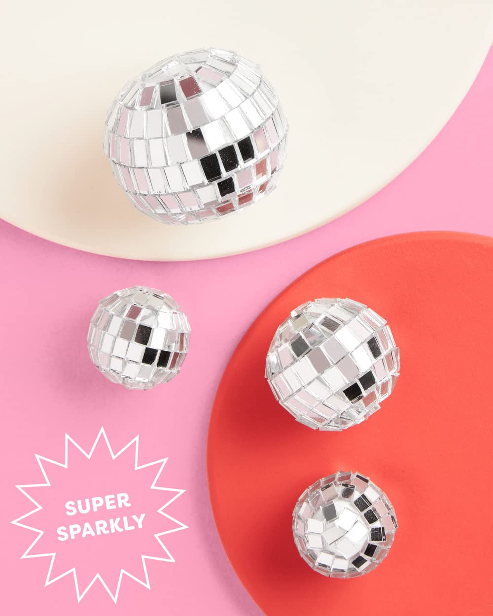 xo Fetti disco ball mini topper medium ball creates a focal point on cake