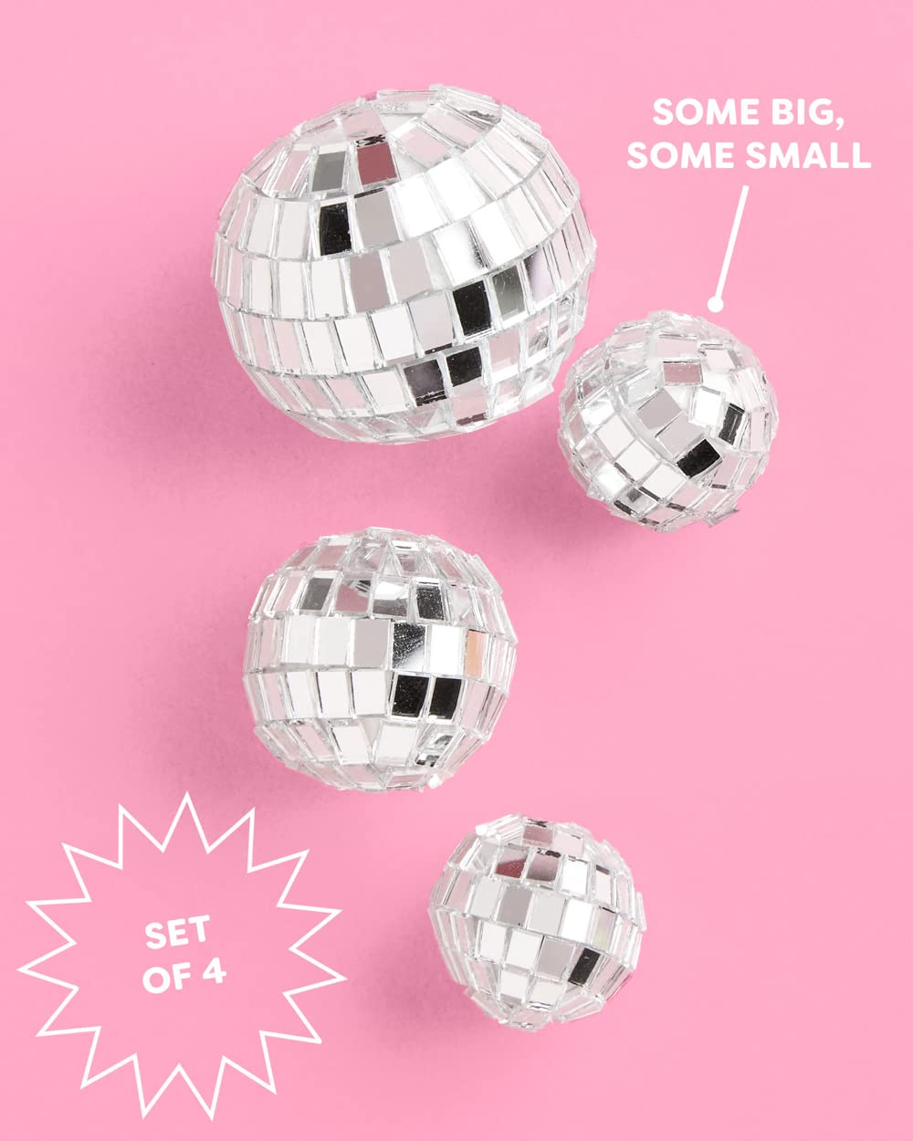xo Fetti disco ball mini topper small ball adds glam to cupcakes