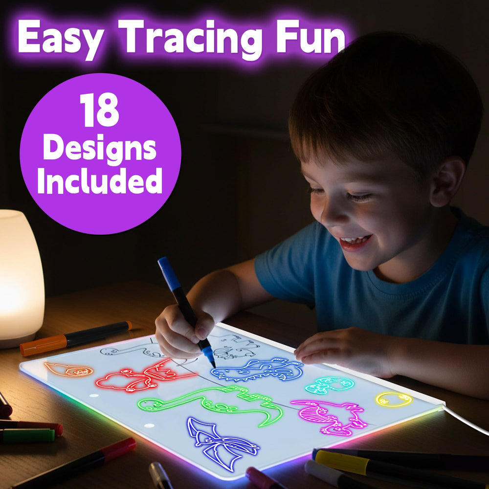 XoBathti invisible stands hold the glow board securely