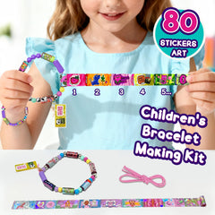 Xouyhzy 80 reusable stickers pack enabling endless bracelet customization