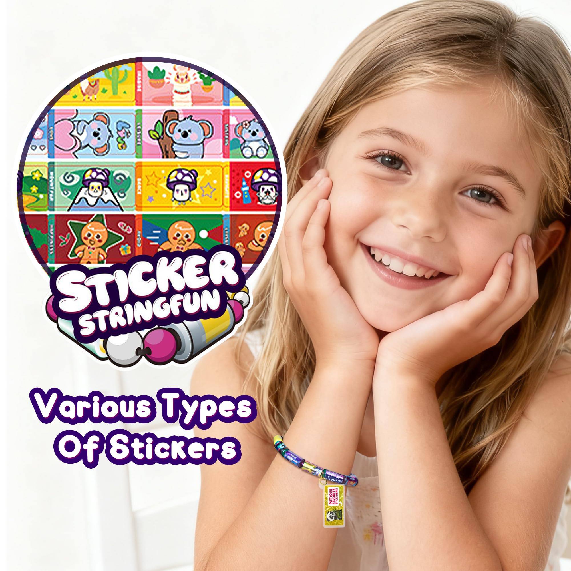 Xouyhzy Child adding sticker bracelet: hands-on crafting strengthens fine motor skills