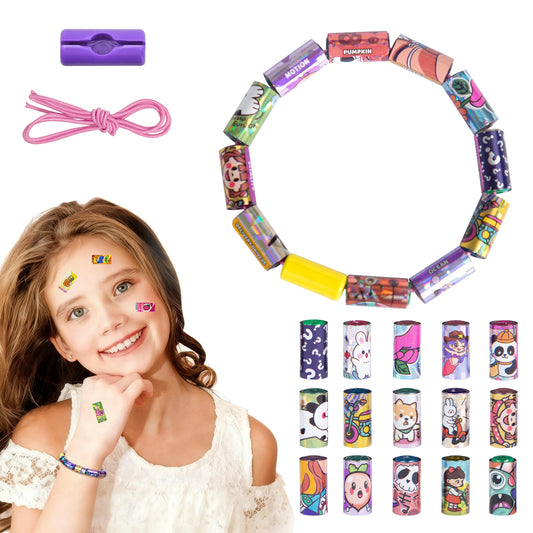 Xouyhzy Creative Sticky Rolls Bracelet Kit: kids imagine with colorful stickers