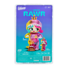 Three premium art pieces accompany the Deluxe Kweenie Rawr for a richer display.
