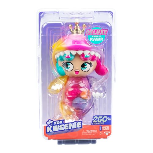 Vivid finishes and vibrant styling highlight the deluxe Rawr figure for collector display.