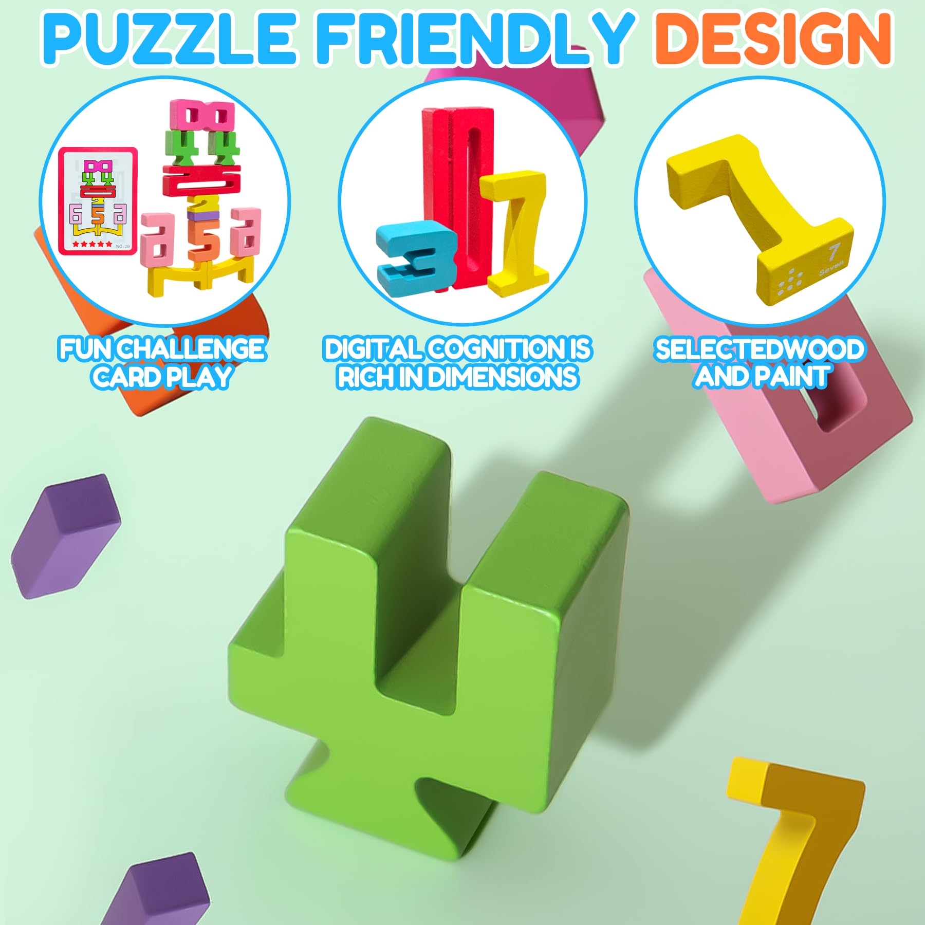 XPQKDC wooden blocks in balance competition setup encouraging problem solving.