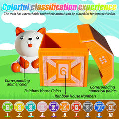 XPQKDC Colorful number barns help little ones learn basic math concepts
