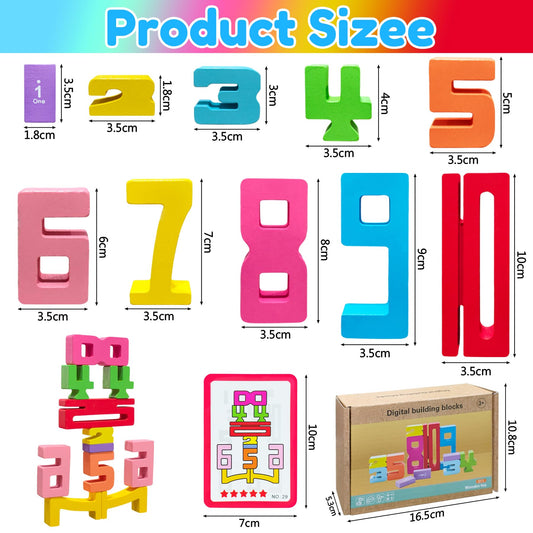 XPQKDC digit blocks with learning cards enabling progressive math practice.