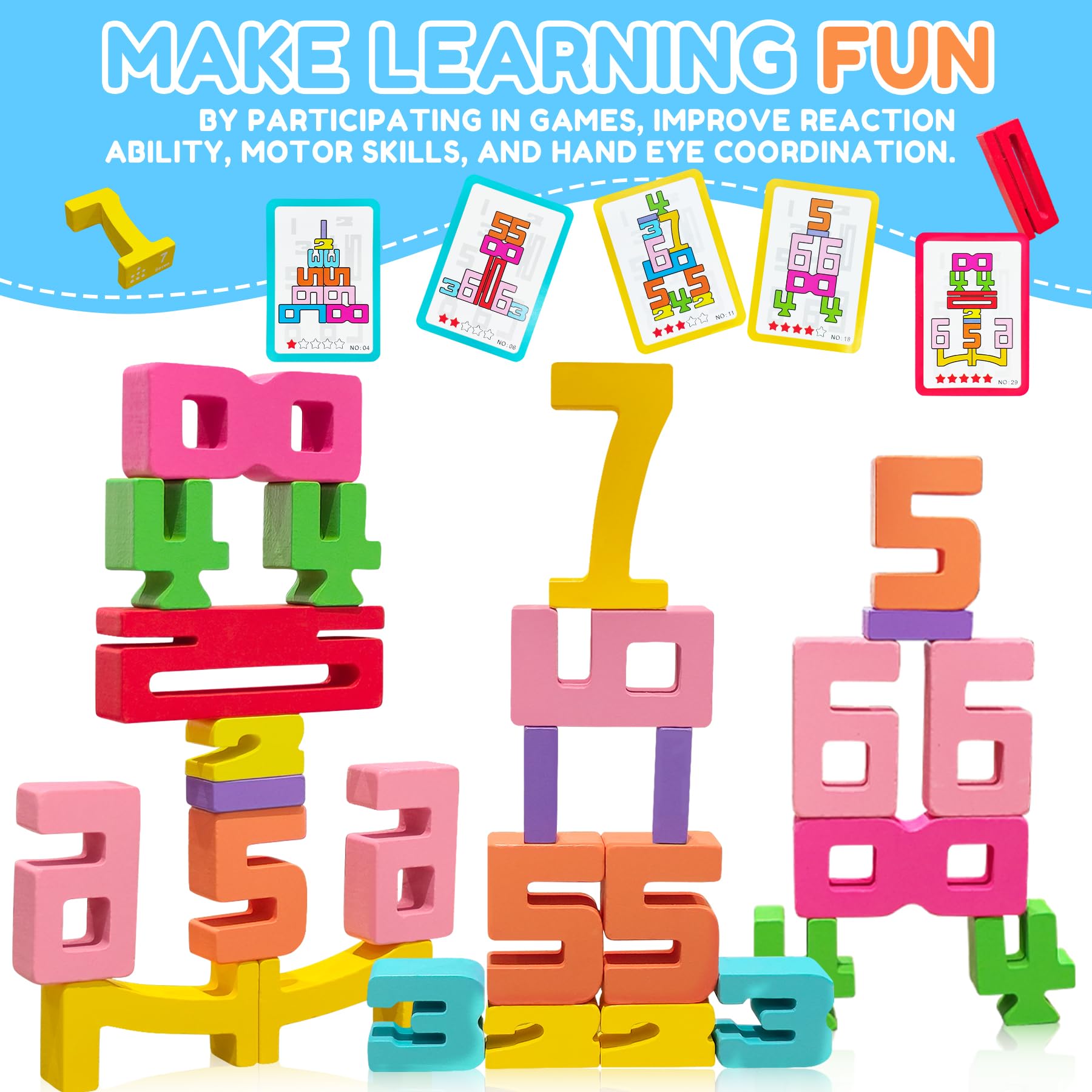 XPQKDC wooden numbers make a thoughtful educational gift.