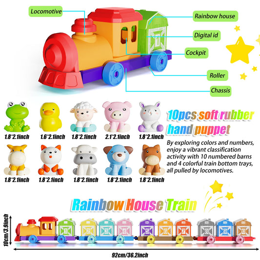 XPQKDC Farm Animal finger puppets facilitate imaginative play and language practice
