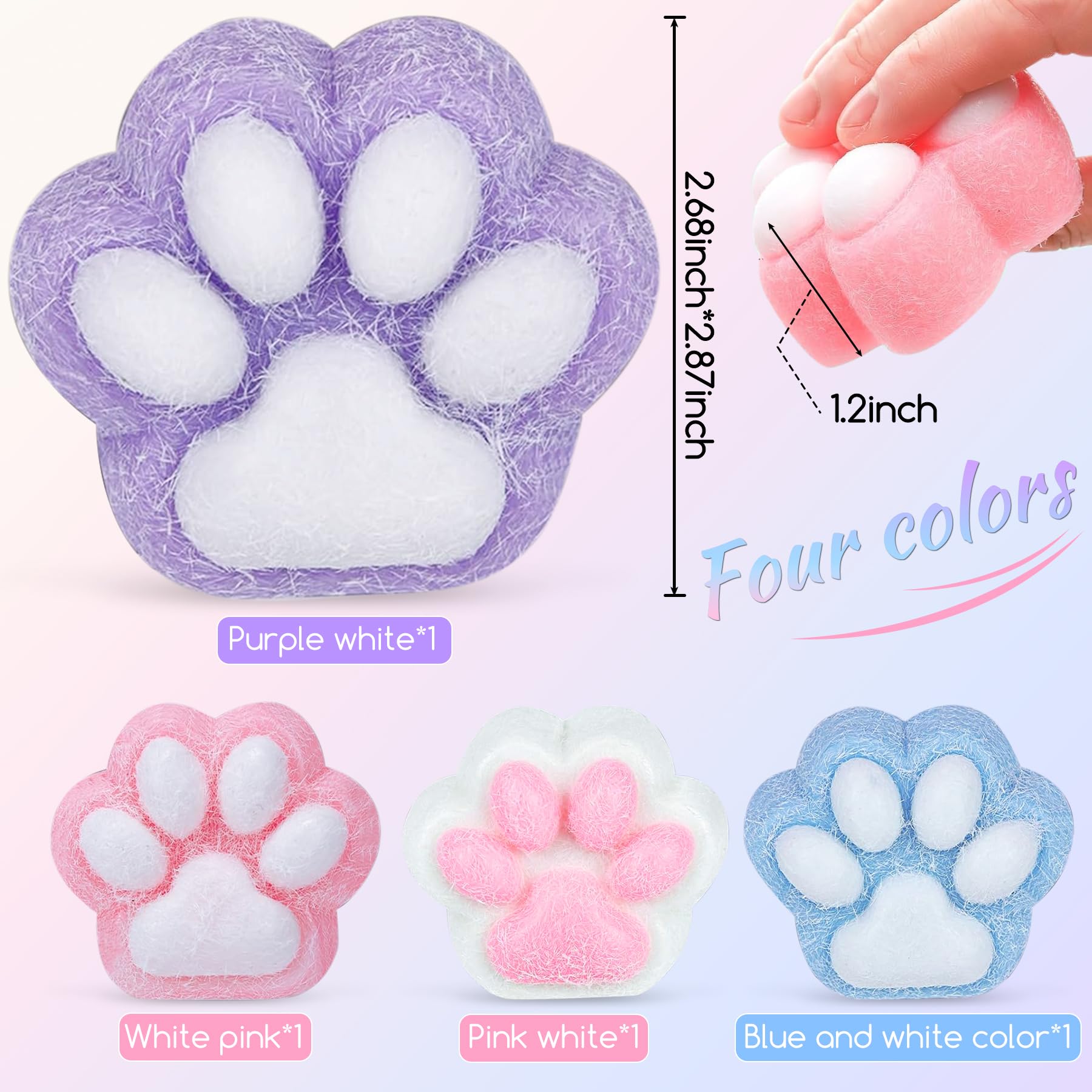 XPQKDC Soft silicone cat paw closeup highlighting plush texture and durability