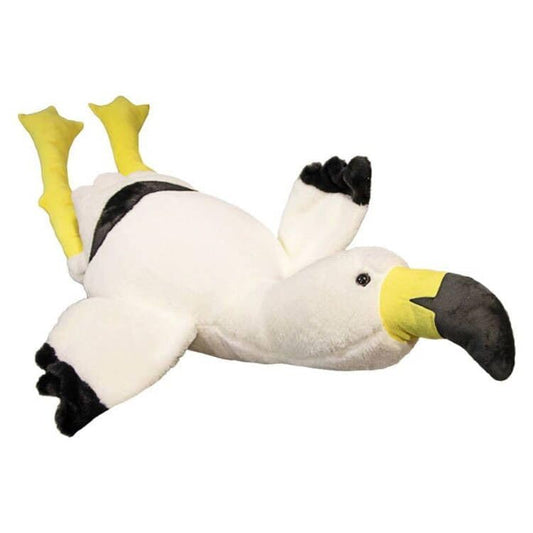 XQEYNT Flamingo Plush Pillow side view highlighting neck wrap design