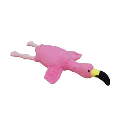 XQEYNT Pink Flamingo Plush Pillow closeup fabric reveals ultra-soft plush and durable fill