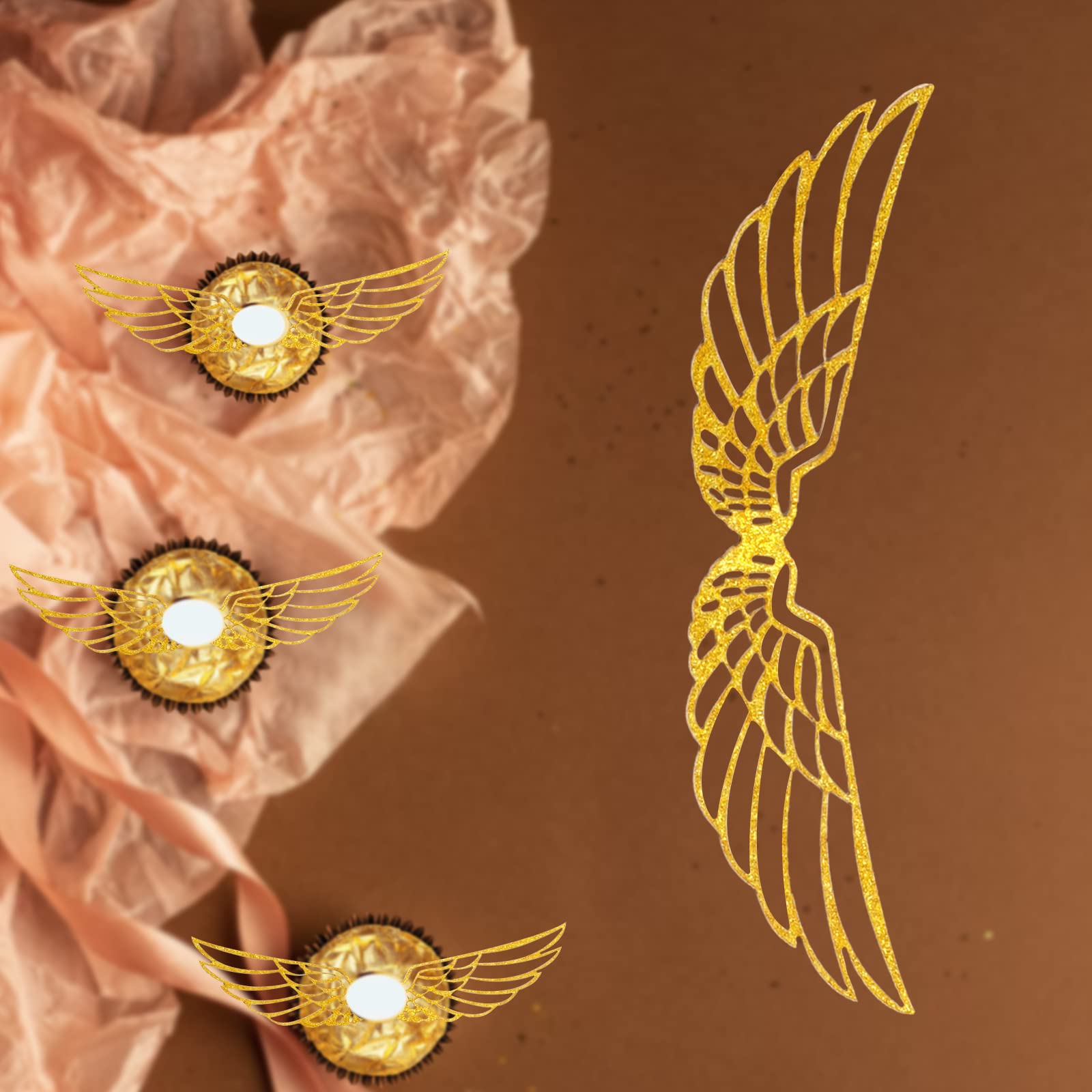 XQNRWYTU high-quality paper wings holding their shape on desserts