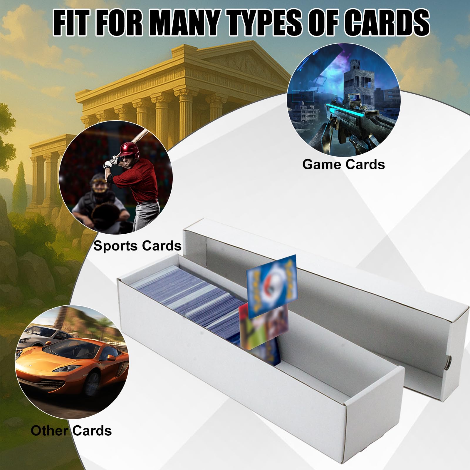 XRACV durable multi-layer construction protects cards from bending and impact