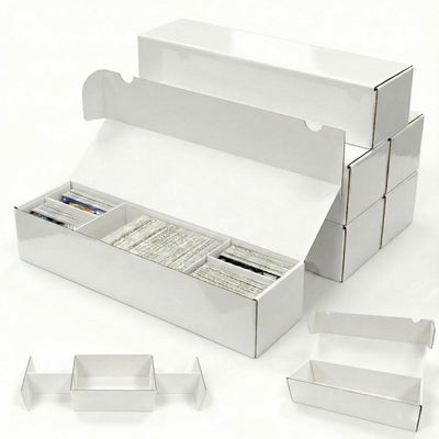 XRACV laminated trading card storage box six-pack keeps collections neatly organized.