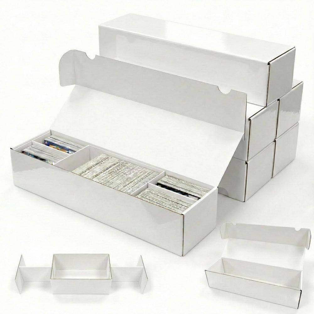 XRACV laminated trading card storage box six-pack keeps collections neatly organized.