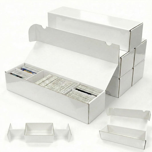 XRACV laminated trading card storage box six-pack keeps collections neatly organized.