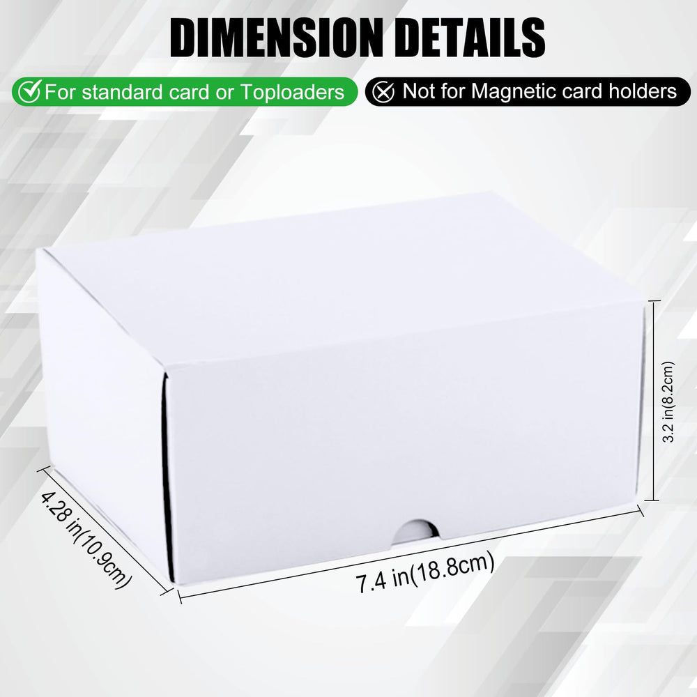 XRACV Toploader box laminated coating offers moisture resistance and dust protection.