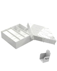 XRACV trading card storage box with four stoppers keeps decks upright and accessible