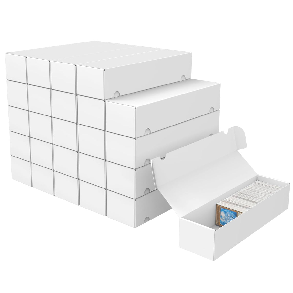 XRACV trading card storage box assembly demonstrates quick, tool-free setup.