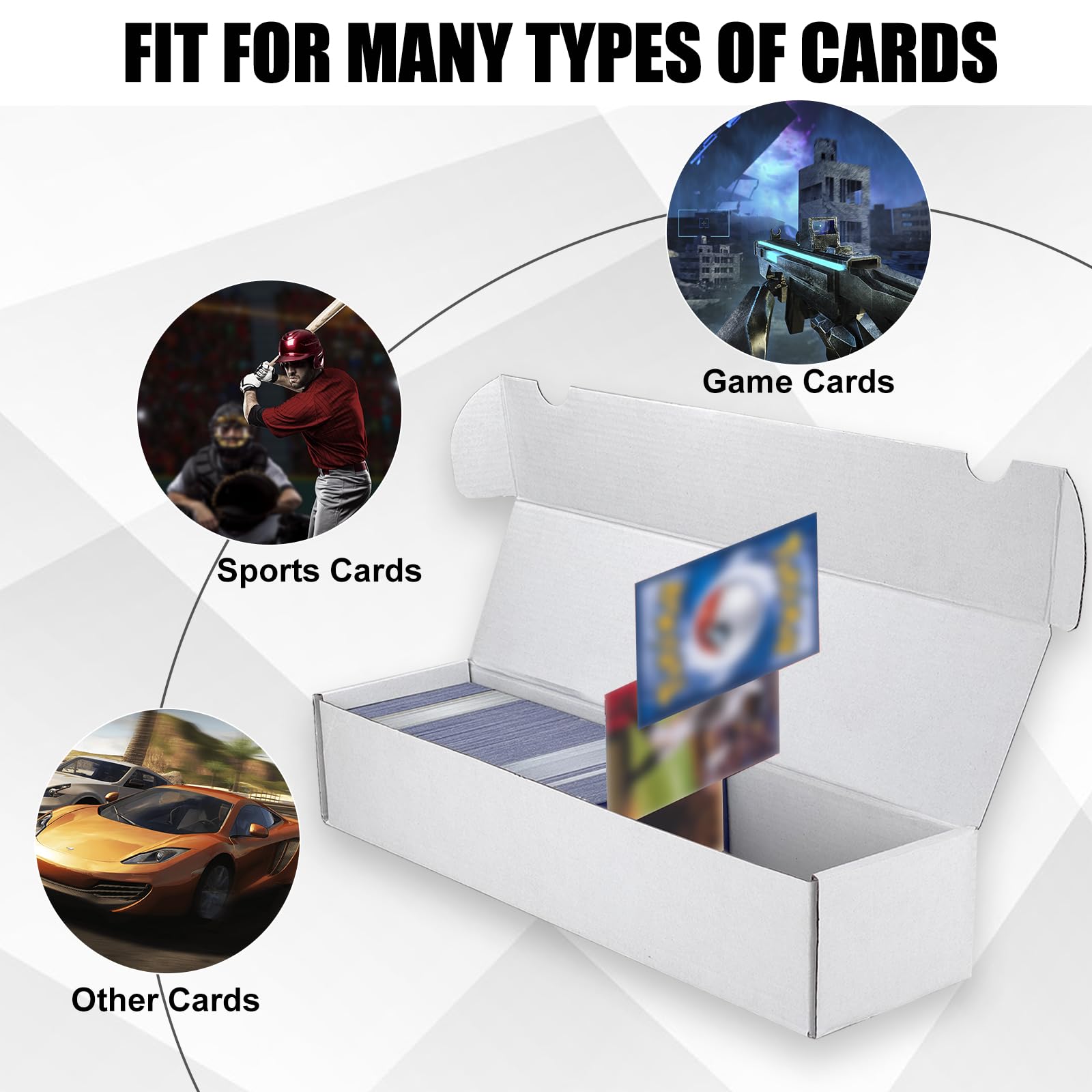 XRACV storage box dimensions shown for card fit planning.
