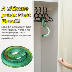Xsltkby rubber snakes four-pack provides reusable deterrents for multiple spots