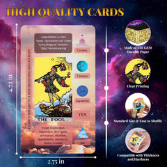 XSYLOHXL tarot cards 350gsm stock highlights durability.