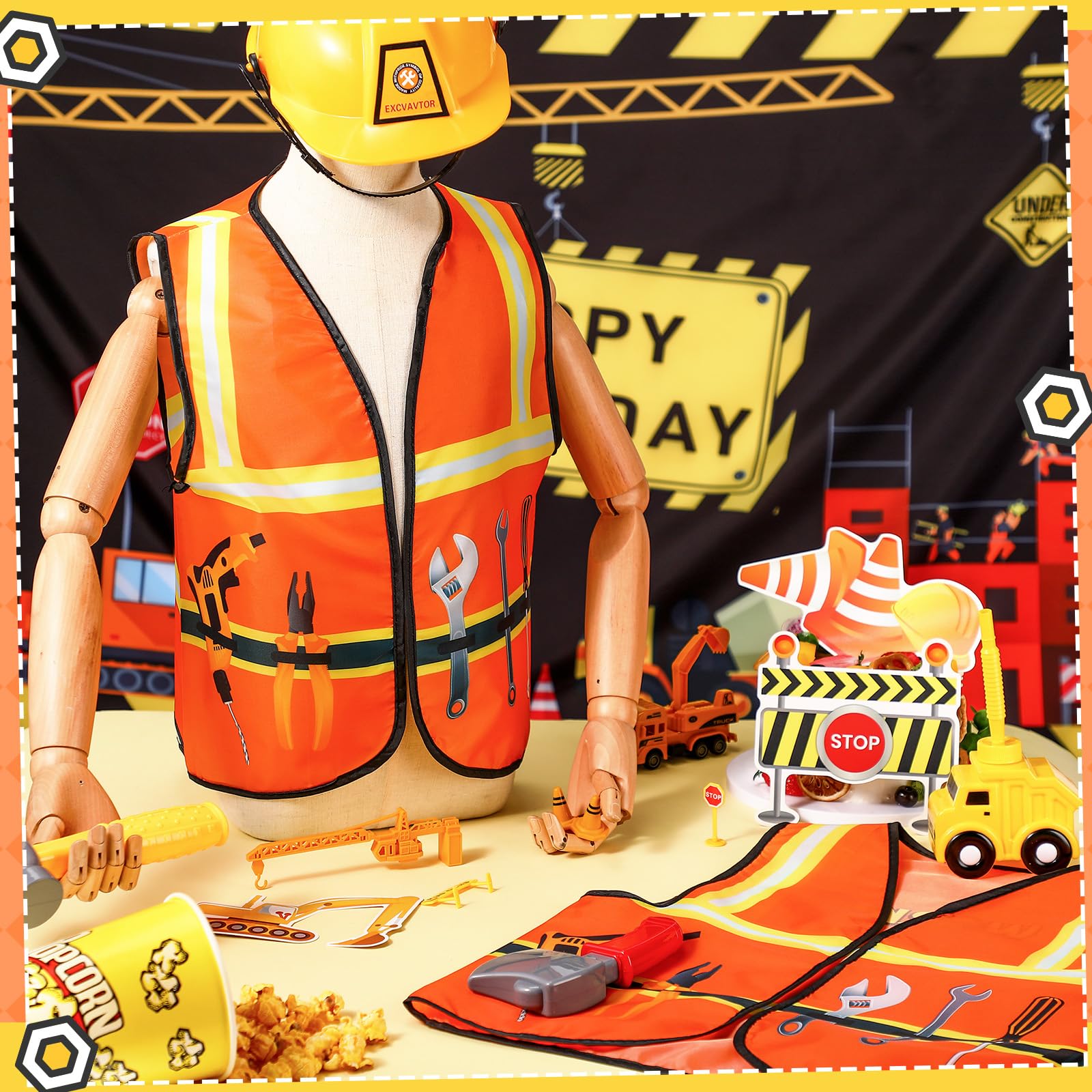 Close-up of Xtinmee construction vest pack highlighting durable Oxford cloth