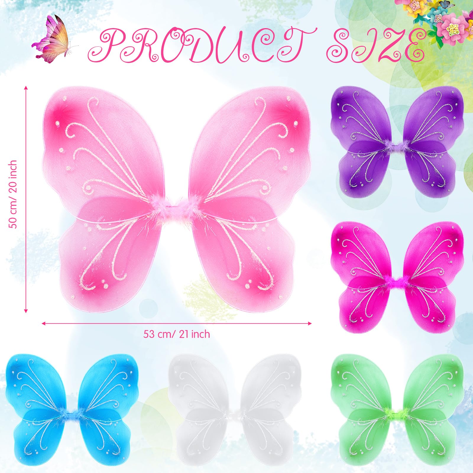 Xtinmee white fairy wings for girls, gentle costume play inspiration.