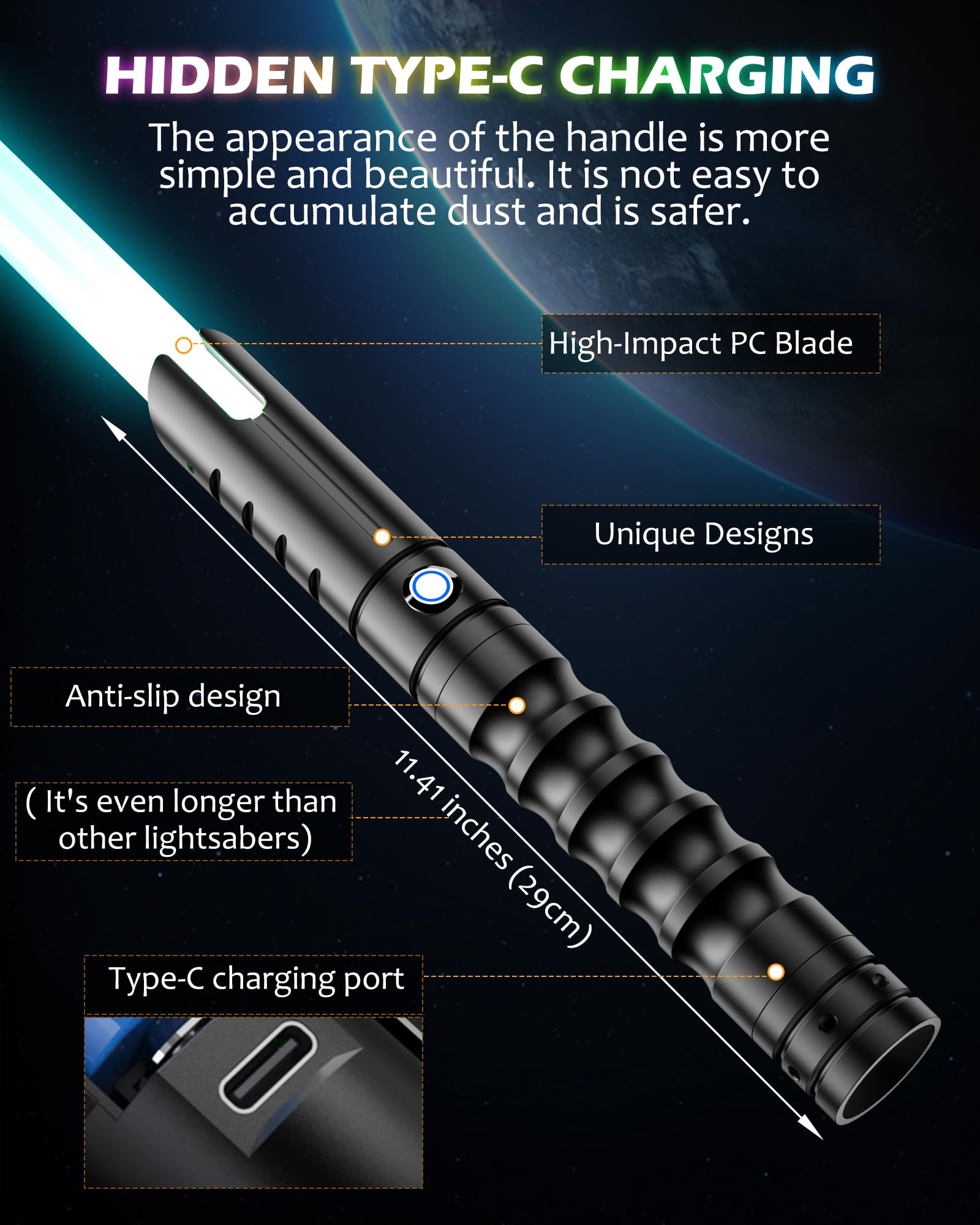 X-TREXSABER heavy-duty metal hilt suitable for adults and kids