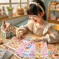 Xuoent DIY 3D sticker scene Pony Cozy Cottage invites calm crafting and cute displays.
