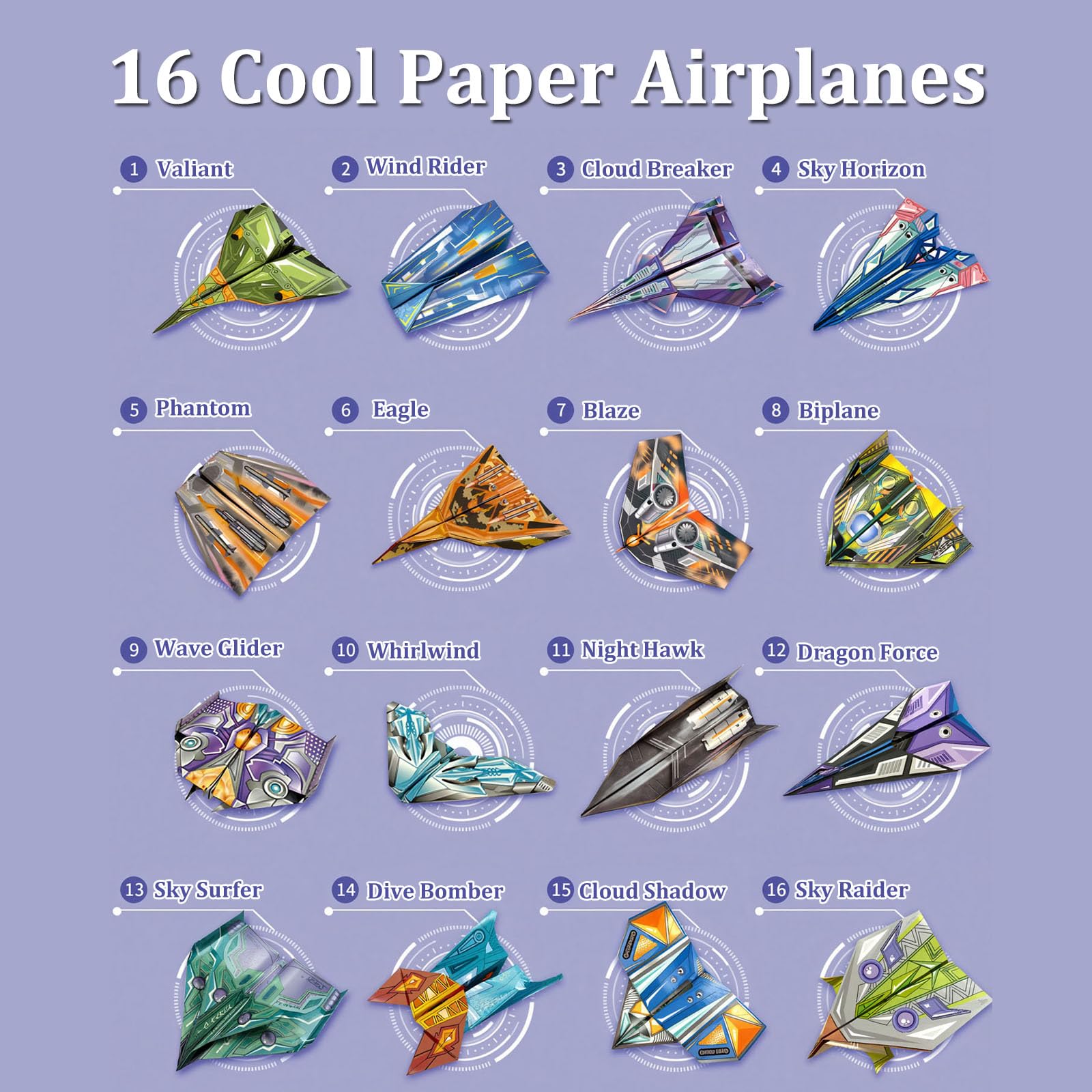Xuoent eco-friendly FSC paper planes for sustainable crafting and fun