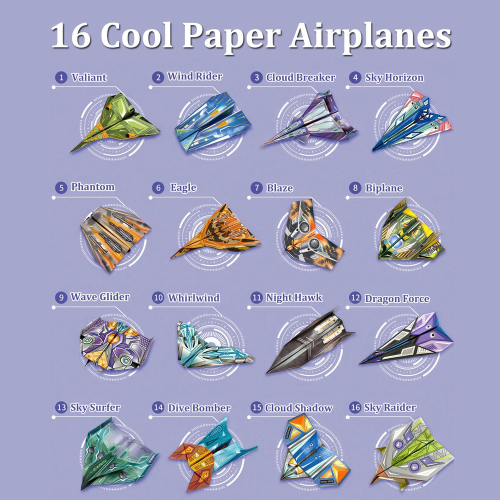 Xuoent eco-friendly FSC paper planes for sustainable crafting and fun
