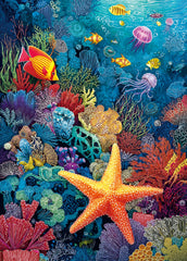 XURLEQ Coral Starfish Puzzle: tropical reef scene for immersive puzzle play.