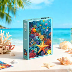 XURLEQ 1000-piece Coral Starfish Puzzle: ideal for focused family nights.
