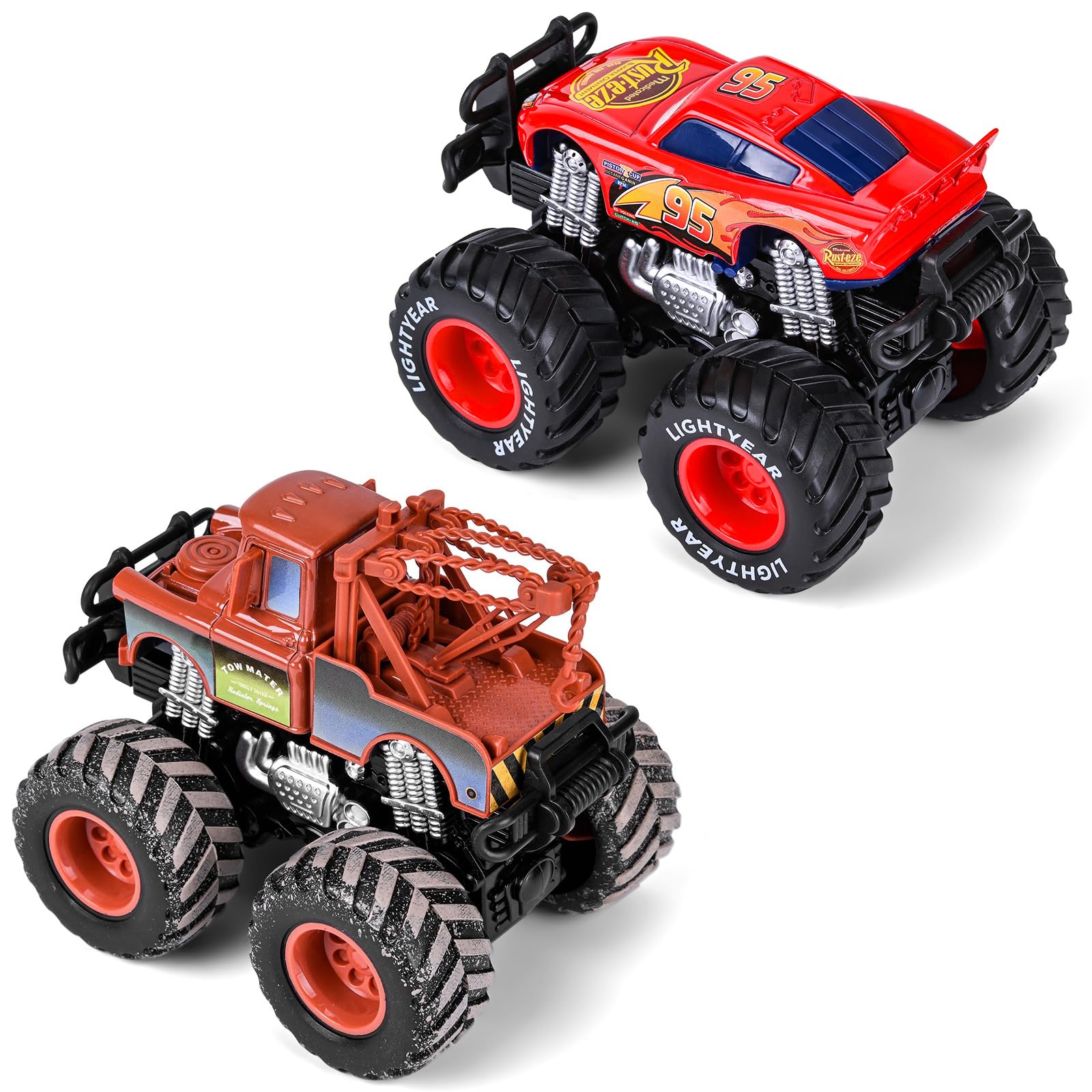 XXHUYAO durable metal body with ABS chassis and rubber tires for lasting play.
