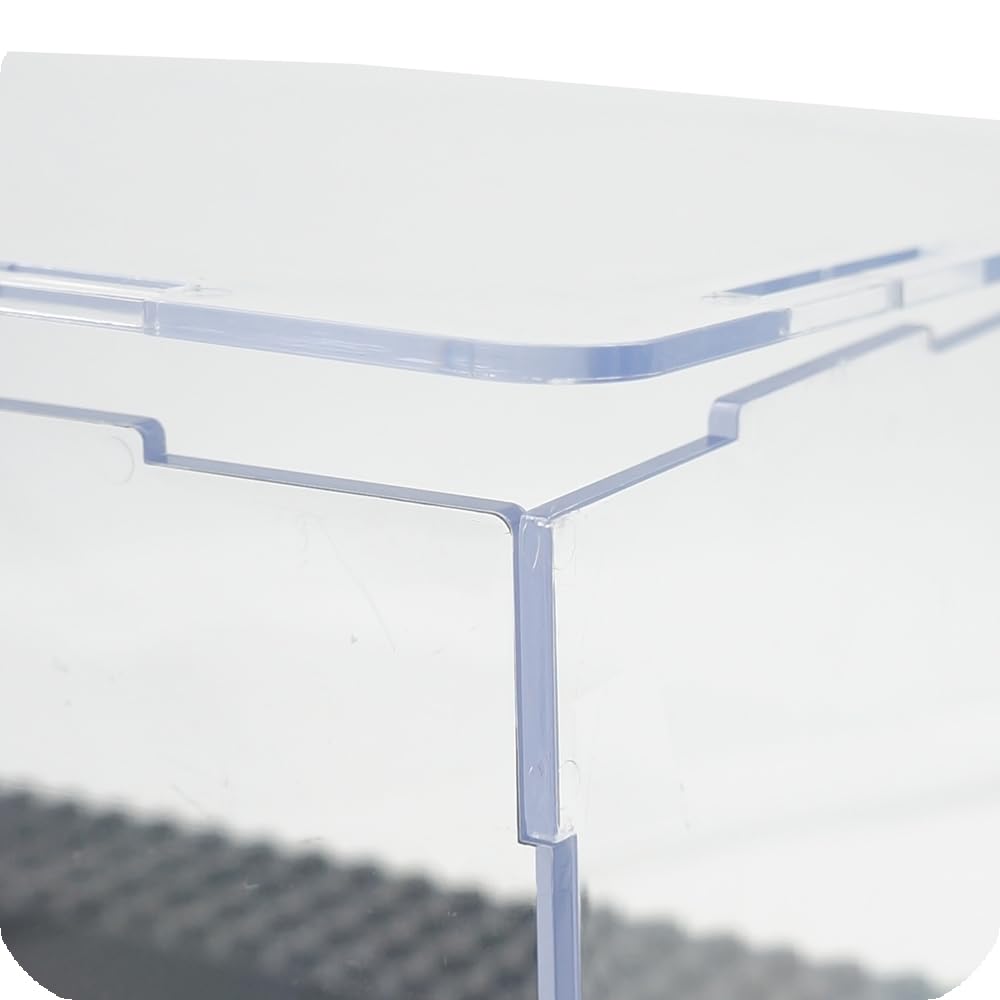 X XIN·SHI stackable display case keeps minifigures organized and accessible.