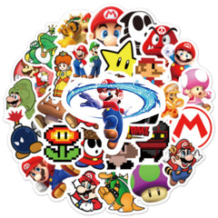 XXMML Mario stickers on guitar express personality with durable finish