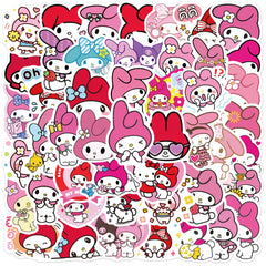 XXMML Mymelody stickers on water bottle stay colorful and durable.