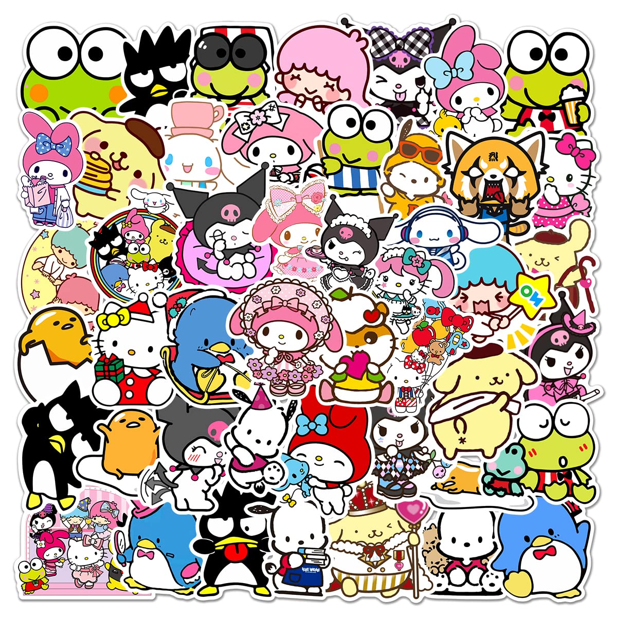 XXMML Sanrio stickers on a laptop add playful color and personal style.