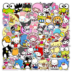 XXMML Sanrio stickers on a laptop add playful color and personal style.