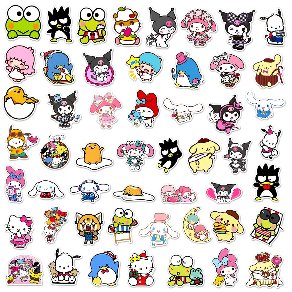 XXMML Sanrio stickers on a notebook spark creativity with durable adhesion.