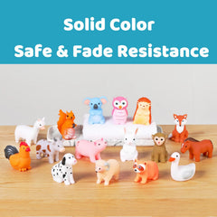 XY-WQ animal bath set C2 in rainbow colors supports sensory exploration