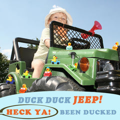XY-WQ Jeep rubber duck vehicle shape 2 promotes imaginative play in bath