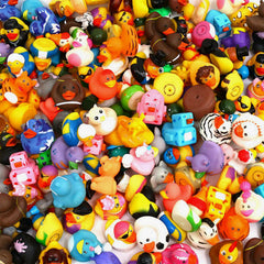 XY-WQ rubber duck 150-pack variety for imaginative bath time play.